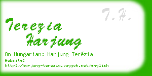 terezia harjung business card